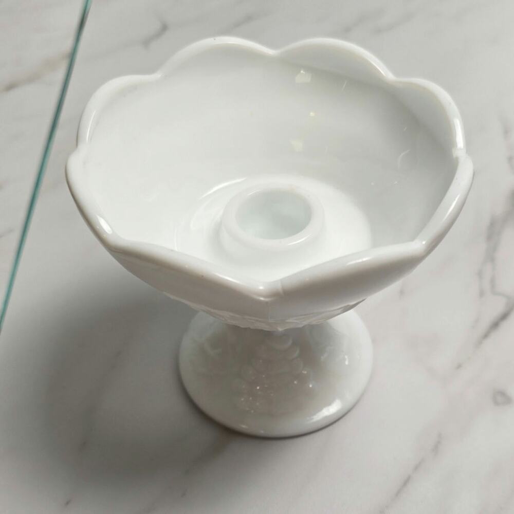 Vintage mild glass candle holder